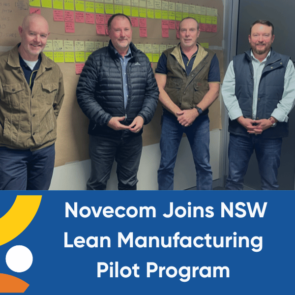 Pictured: (left to right) Jeremy Pola, facilitator Geoff Yeatman from Orbiz, David Leask and Phil Jones