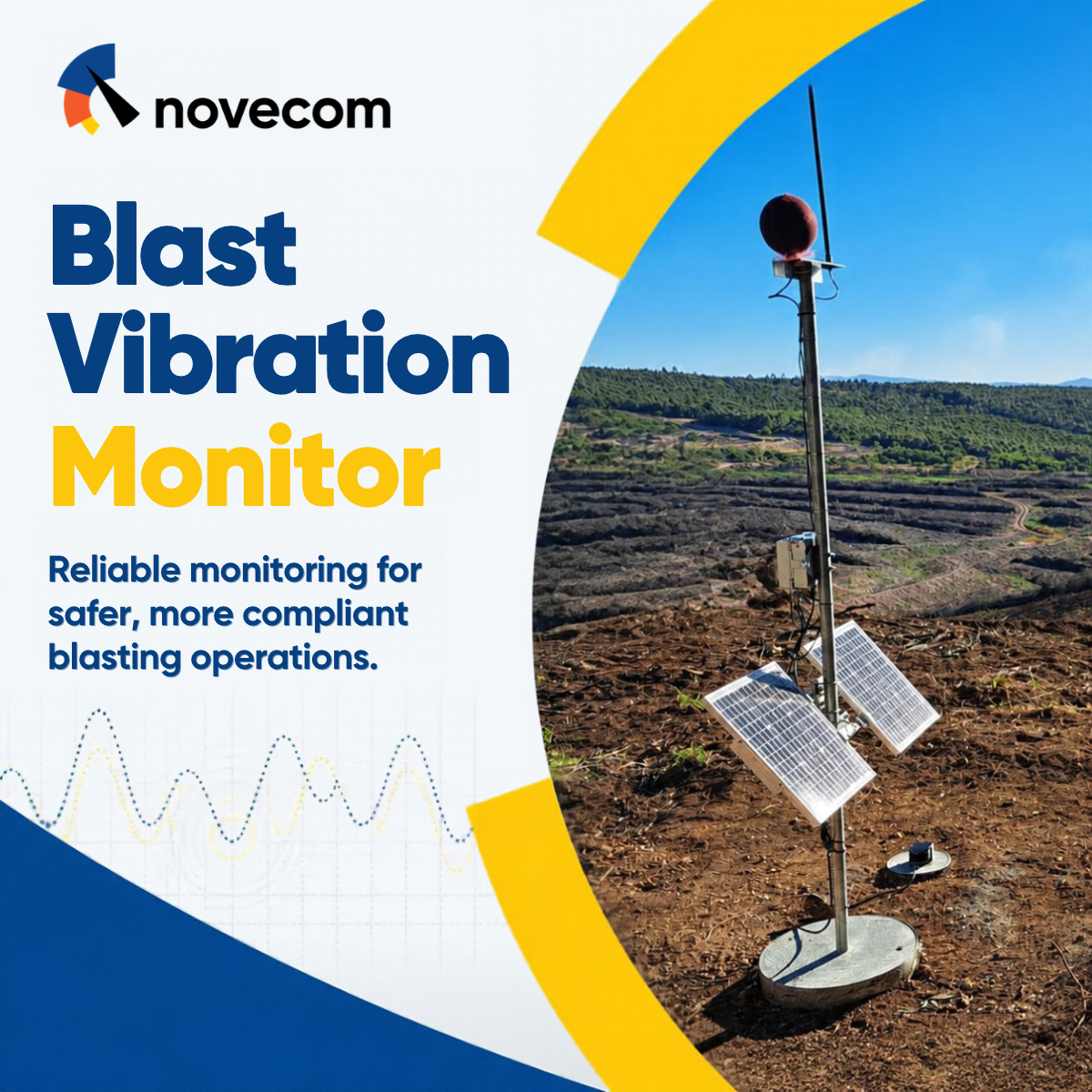 Novecom Australian-made blast vibration monitor for mine site compliance
